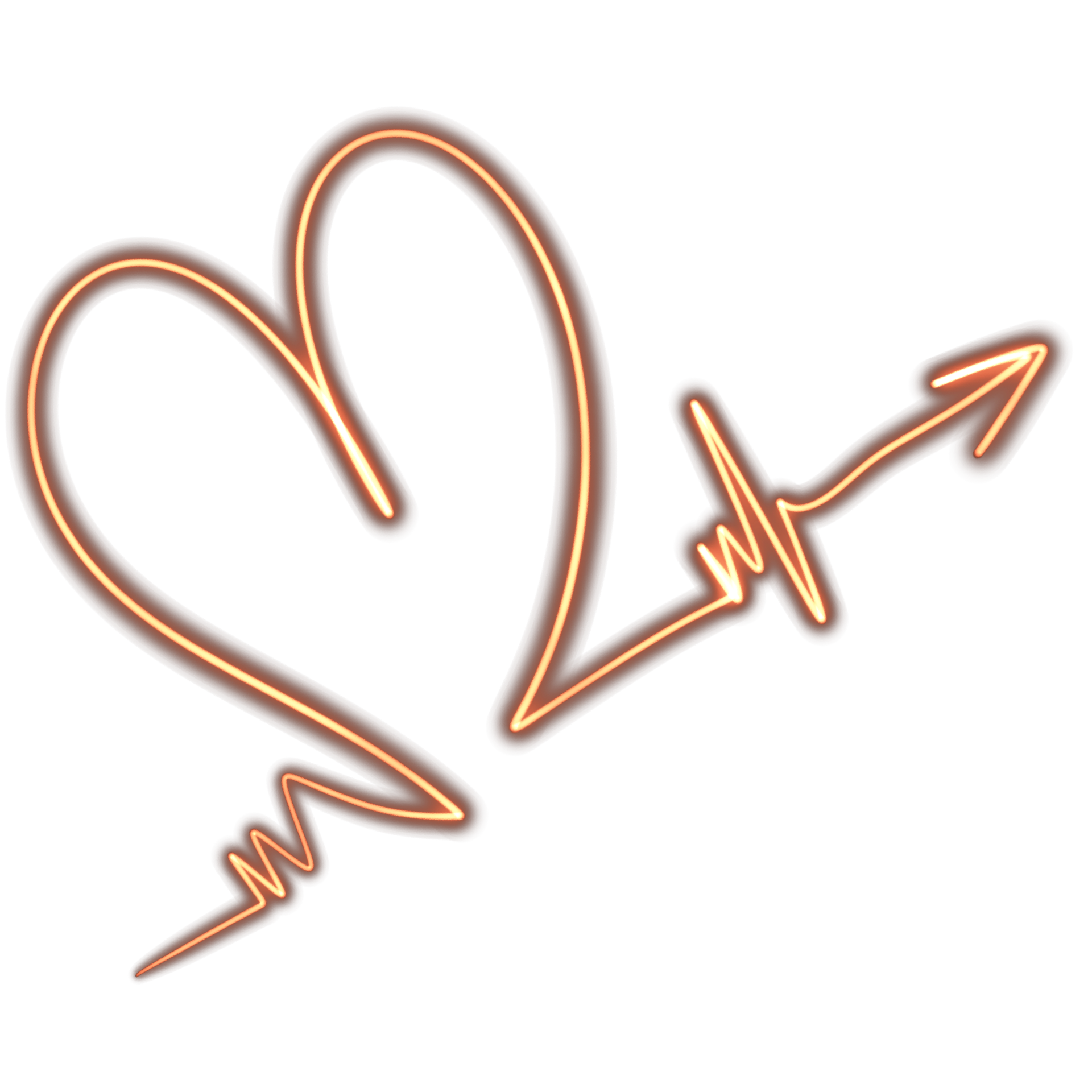 Light heart arrow 32044357 PNG