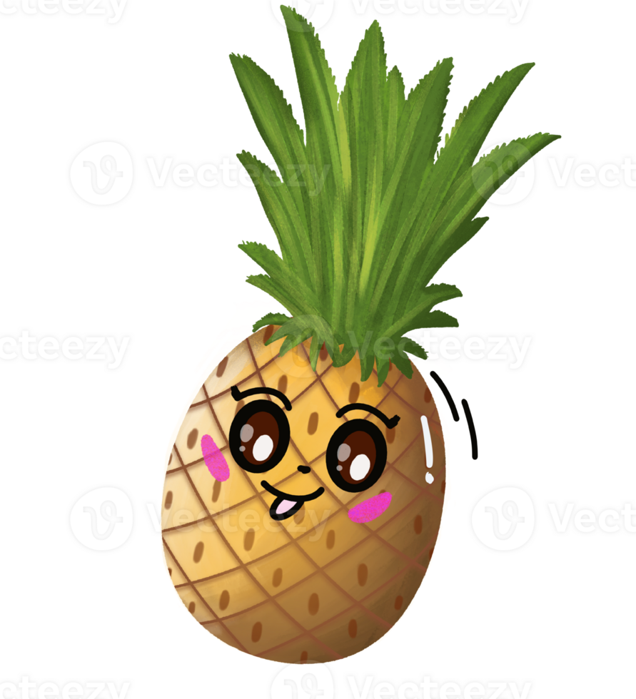 Fresh cute pineapple png