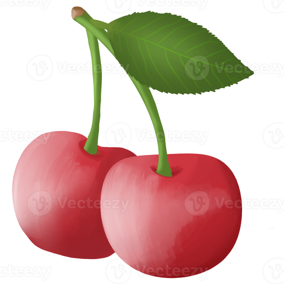 Red delicious cherry png