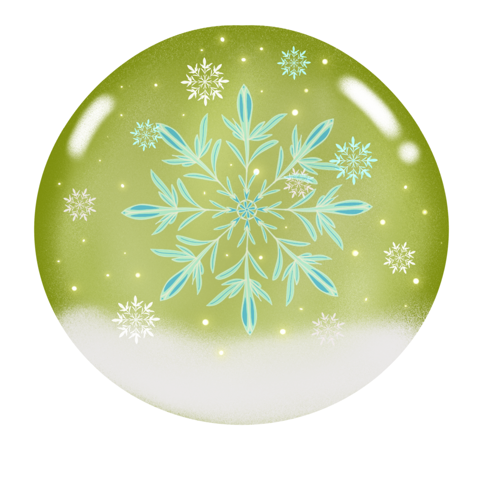 Crystal green ball png