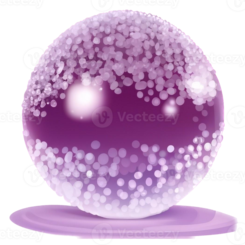 Christmas violet Snowball png