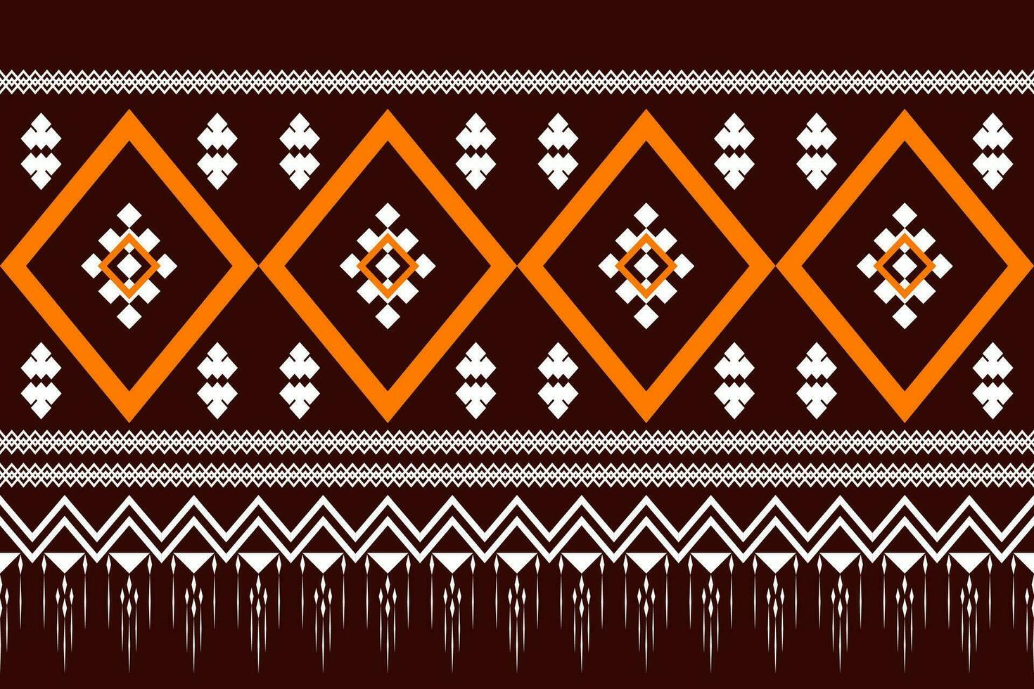 Geometric ethnic pattern traditional Design for background,carpet,wallpaper,clothing,wrapping,Batik,fabric,Vector illustration embroidery style. vector
