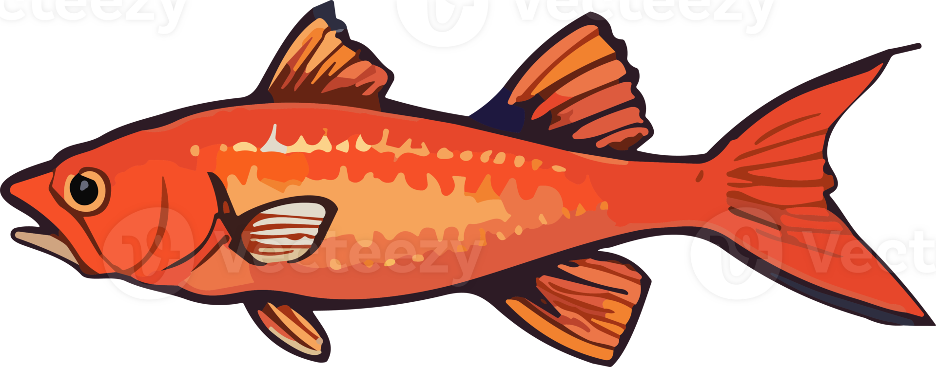 Fresco pescado ai generativo png