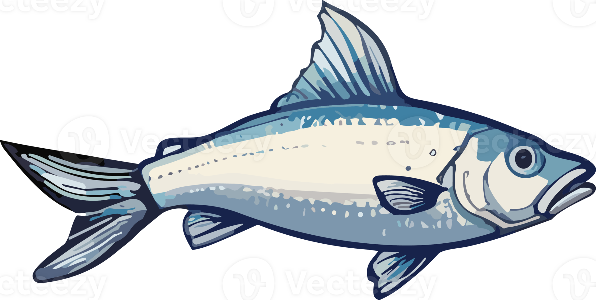 Fresco pescado ai generativo png