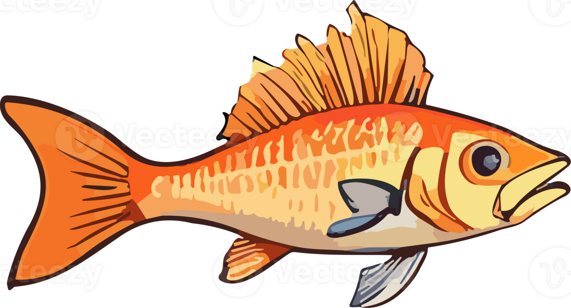 fresco pesce ai generativo png