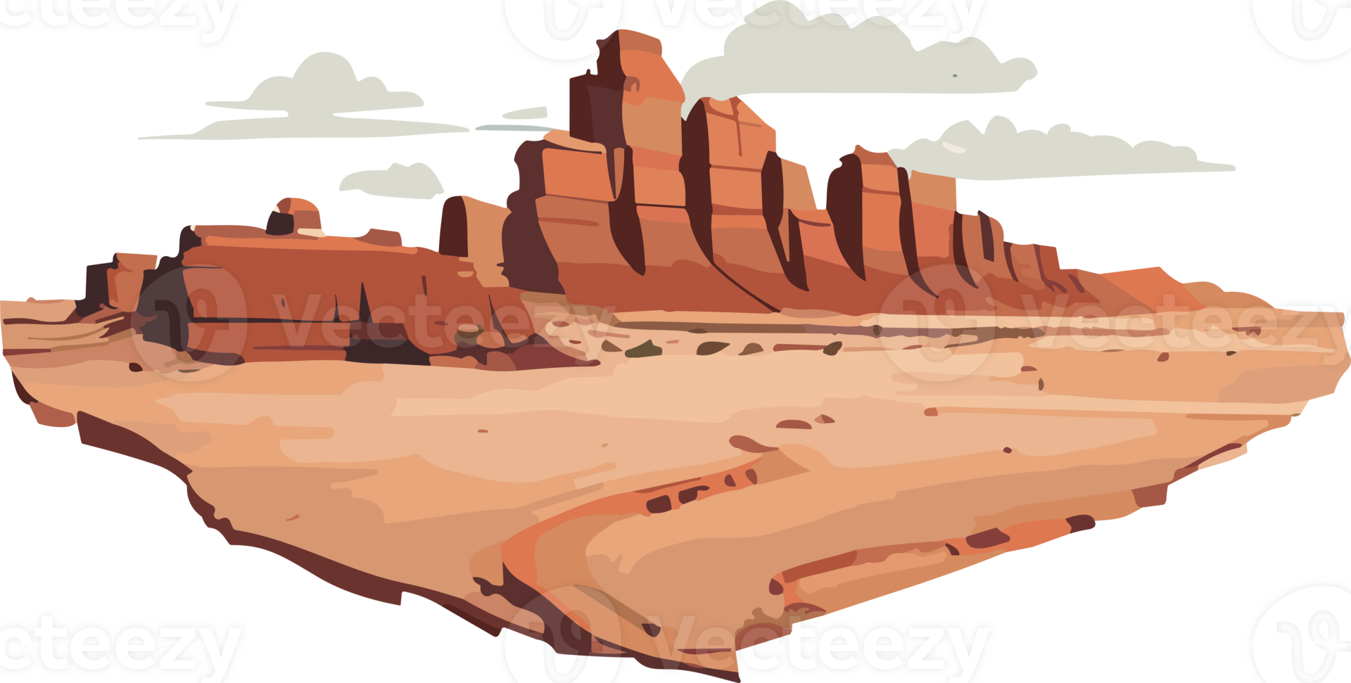 Desert Solitude Peace in Barren Landscapes AI Generative png