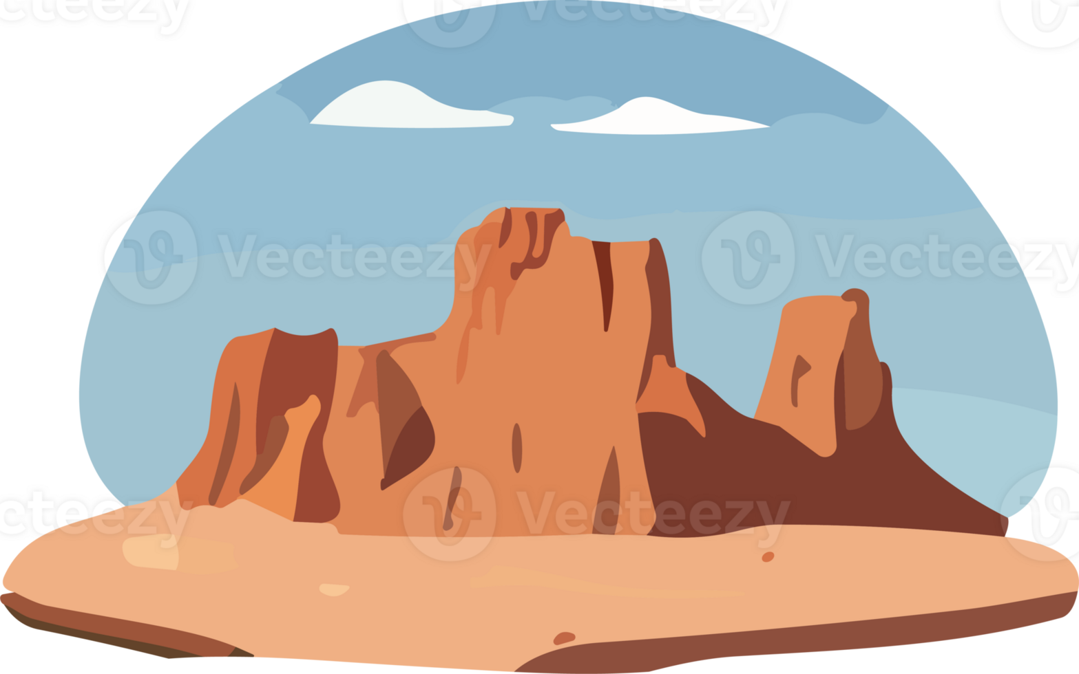 Desert Solitude Peace in Barren Landscapes AI Generative png
