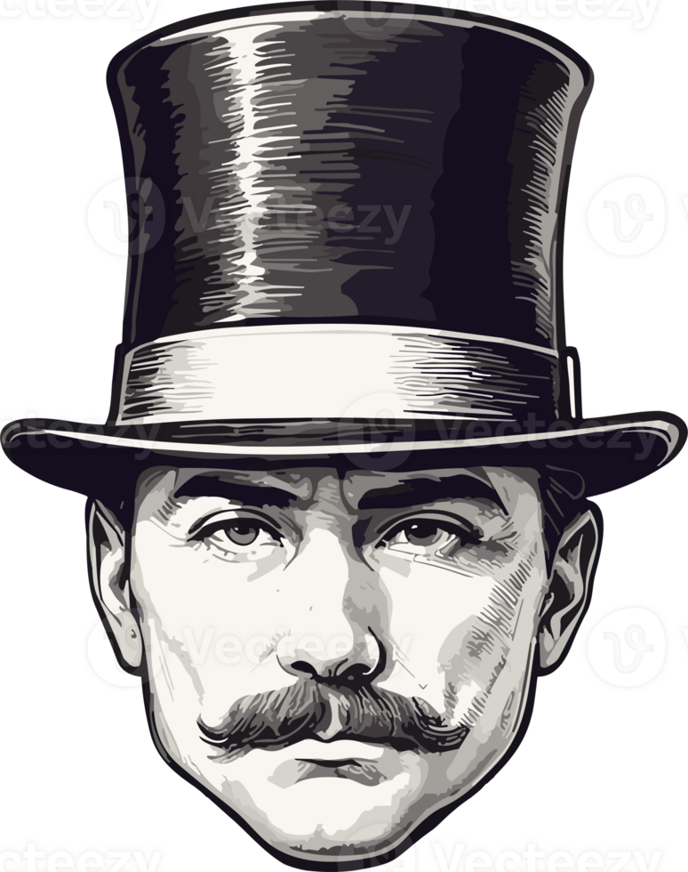 The Iconic Top Hat AI Generative png