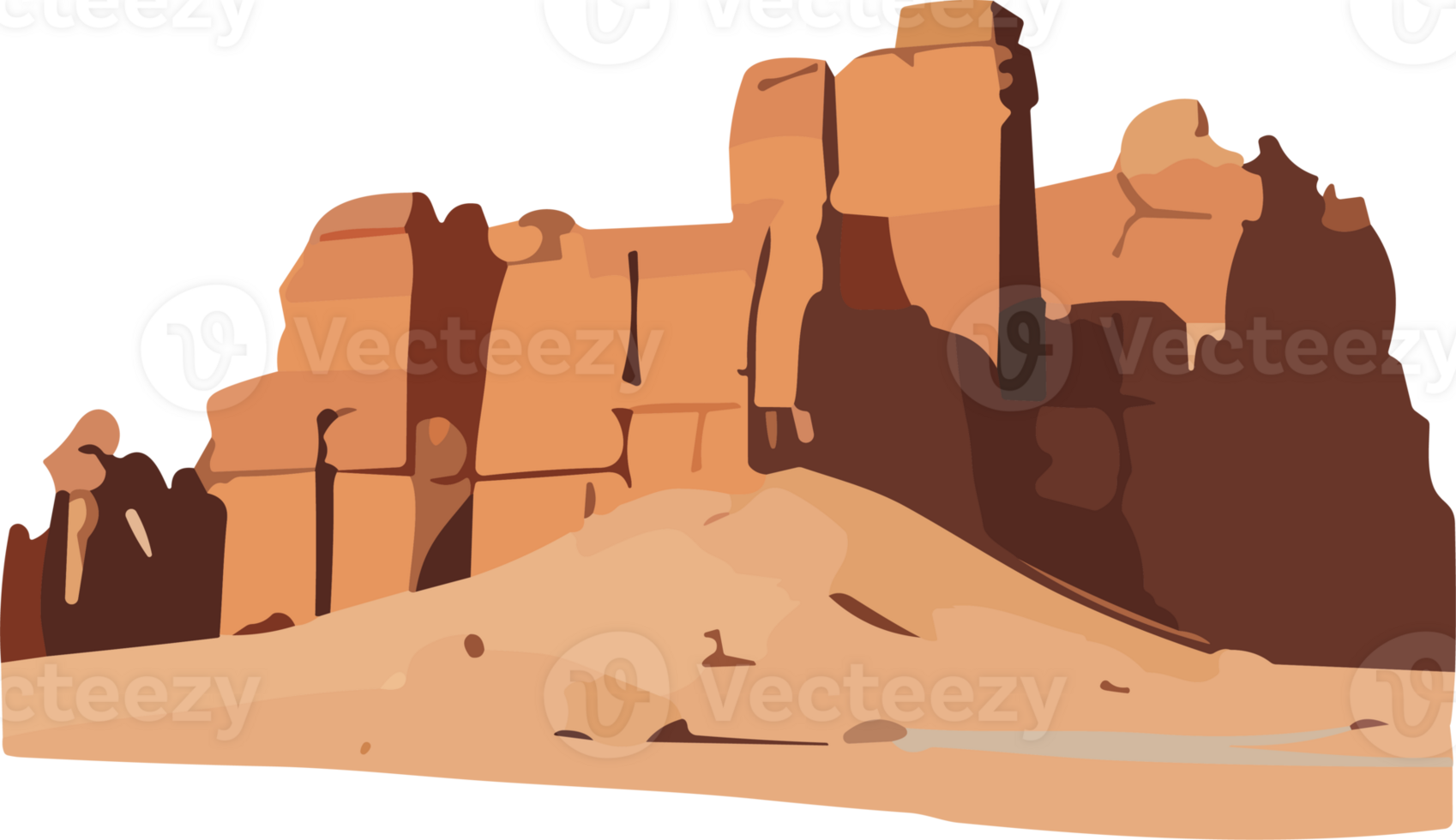Desert Solitude Peace in Barren Landscapes AI Generative png