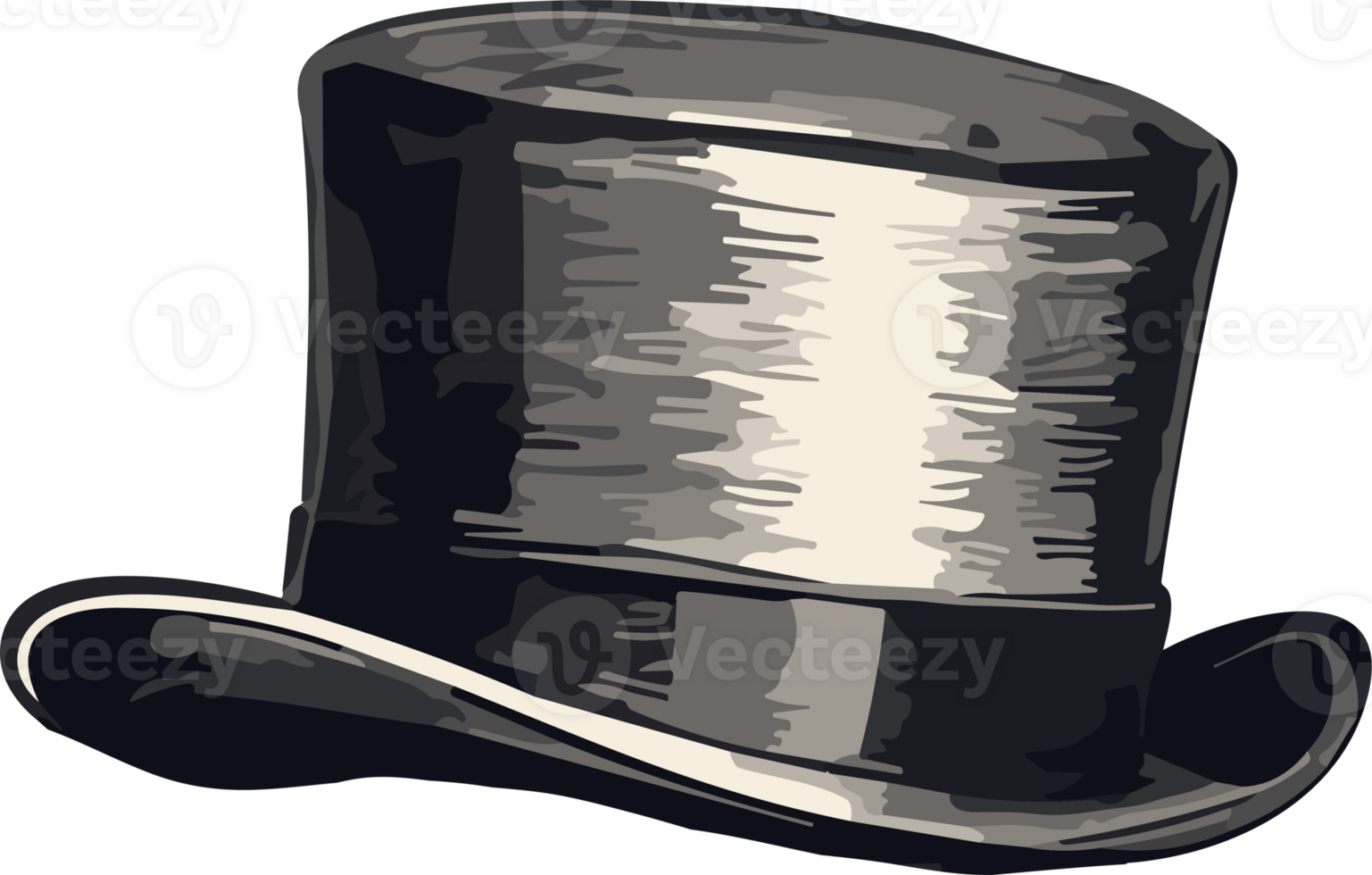 The Iconic Top Hat AI Generative png