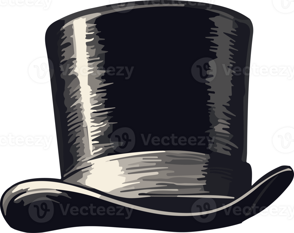 The Iconic Top Hat AI Generative png