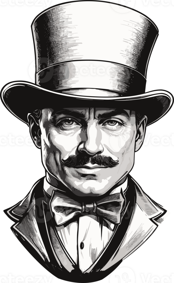 The Iconic Top Hat AI Generative png