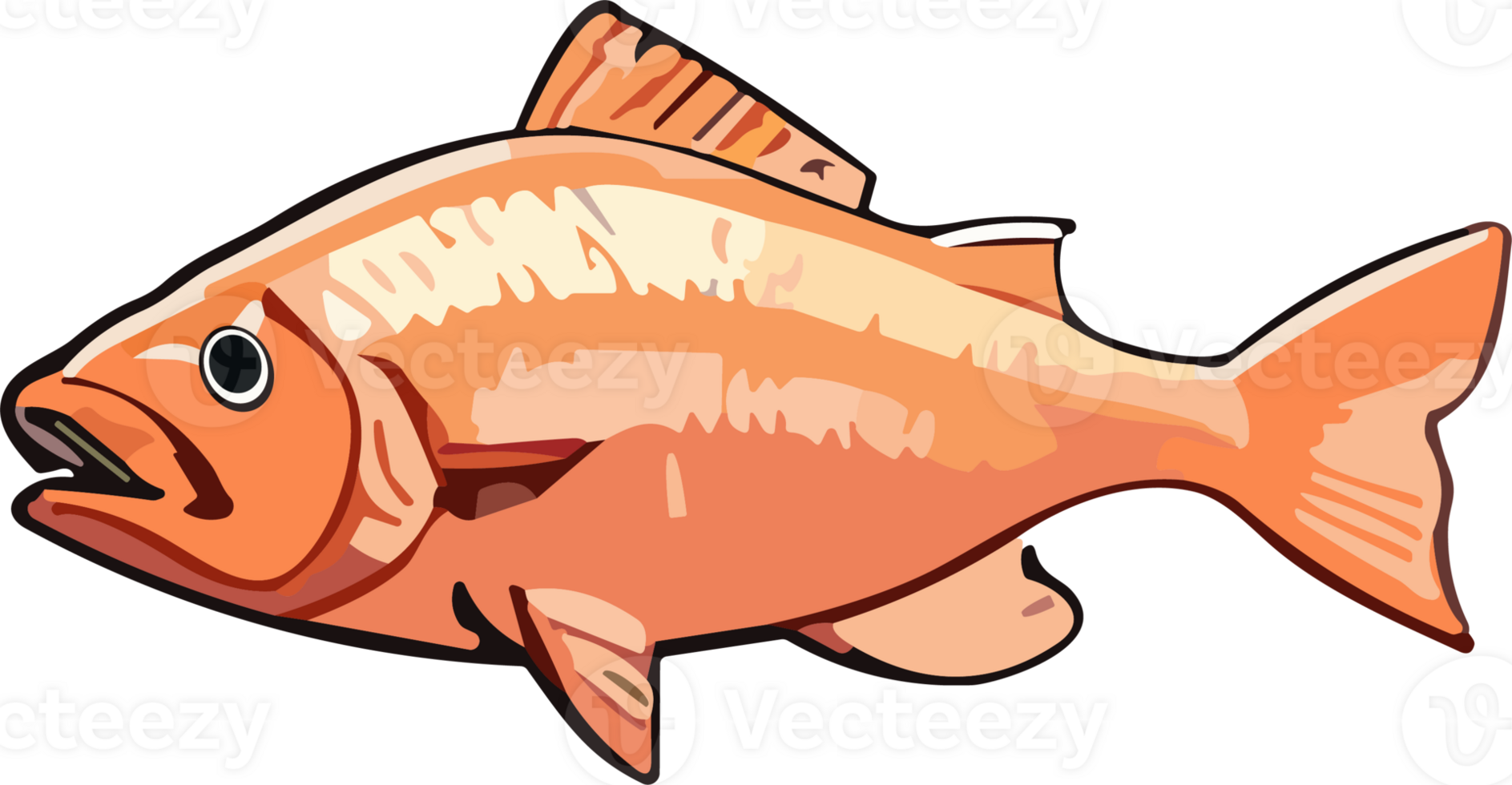 Fresco pescado ai generativo png