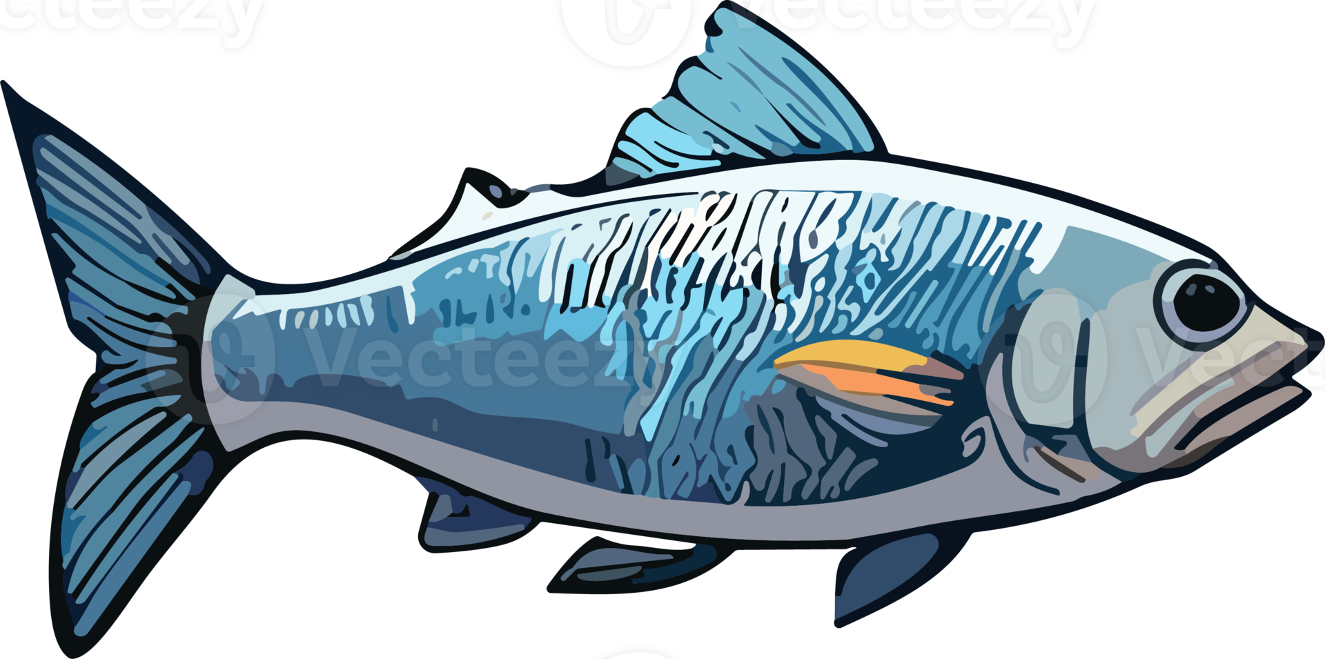 Fresco pescado ai generativo png