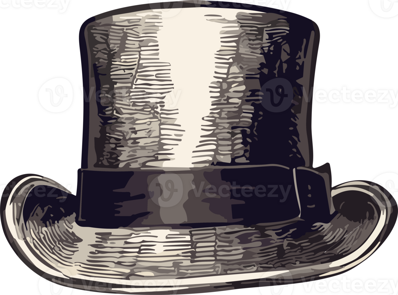 The Iconic Top Hat AI Generative png