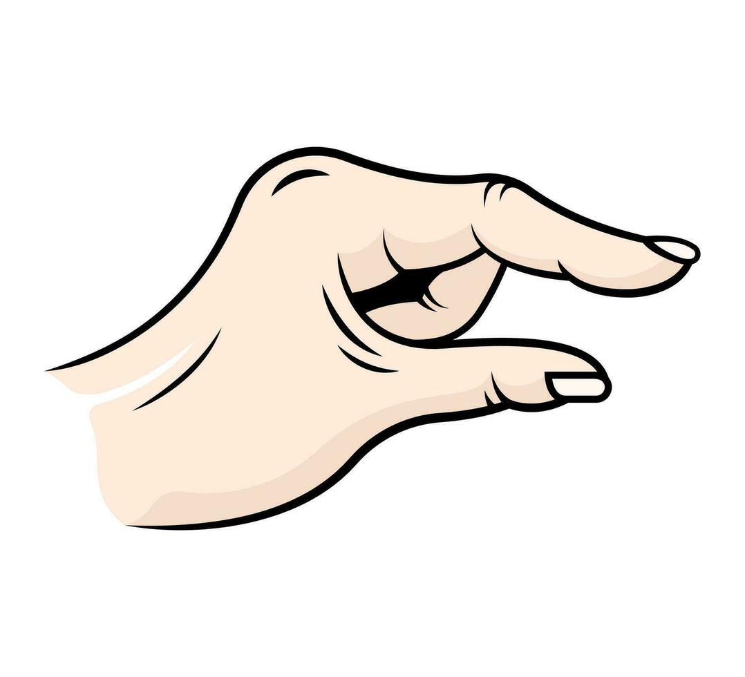 Vector illustration of hand Gesture