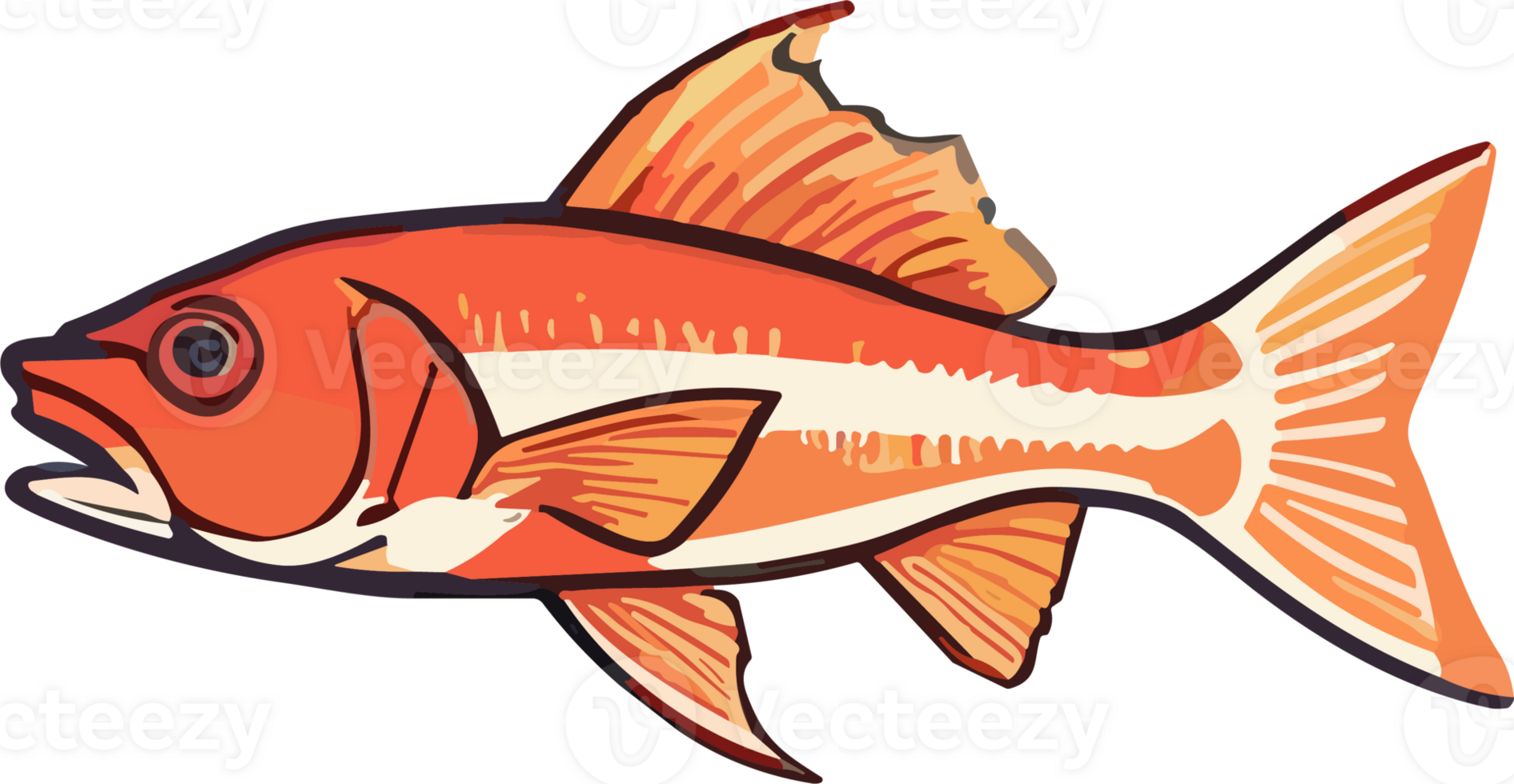 fresco pesce ai generativo png