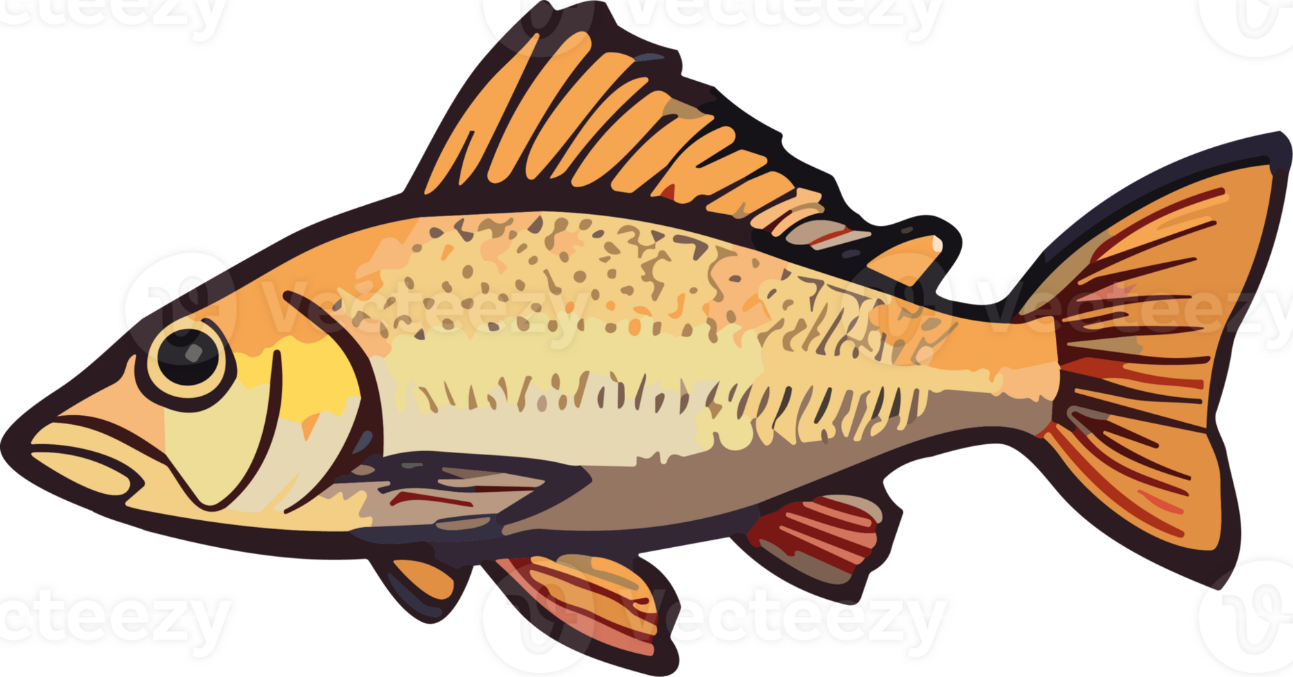 Fresco pescado ai generativo png