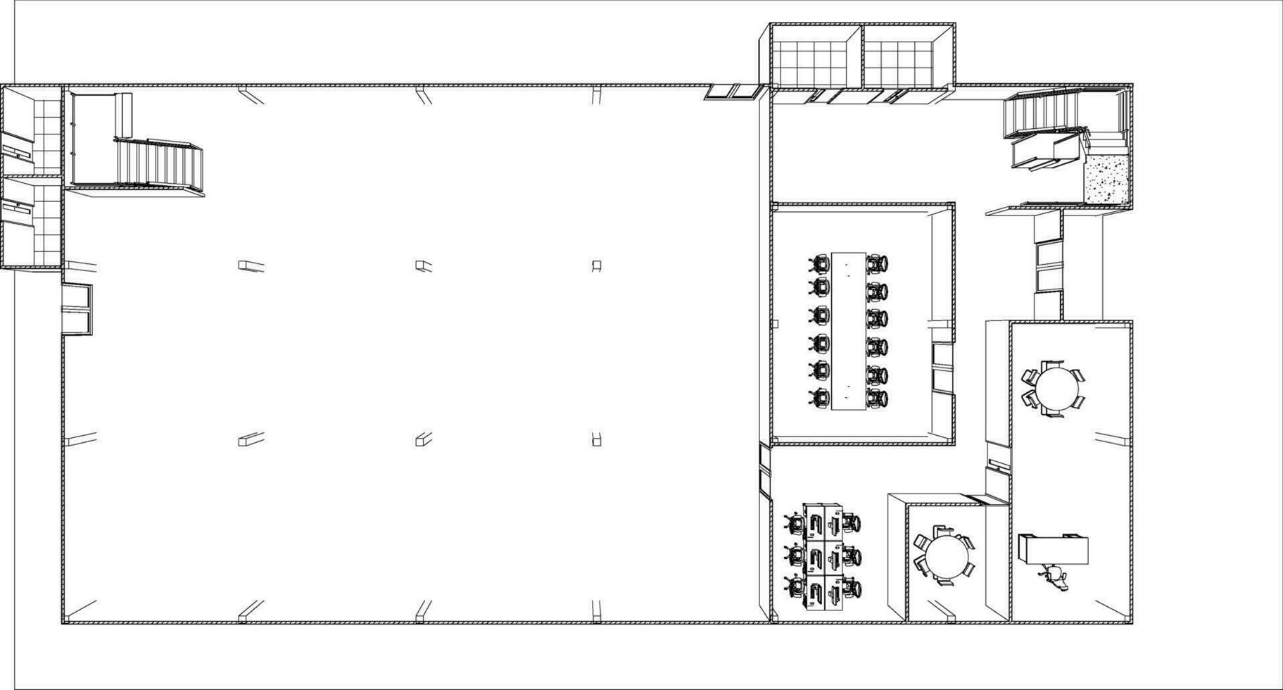 3D illustration of residential project vector