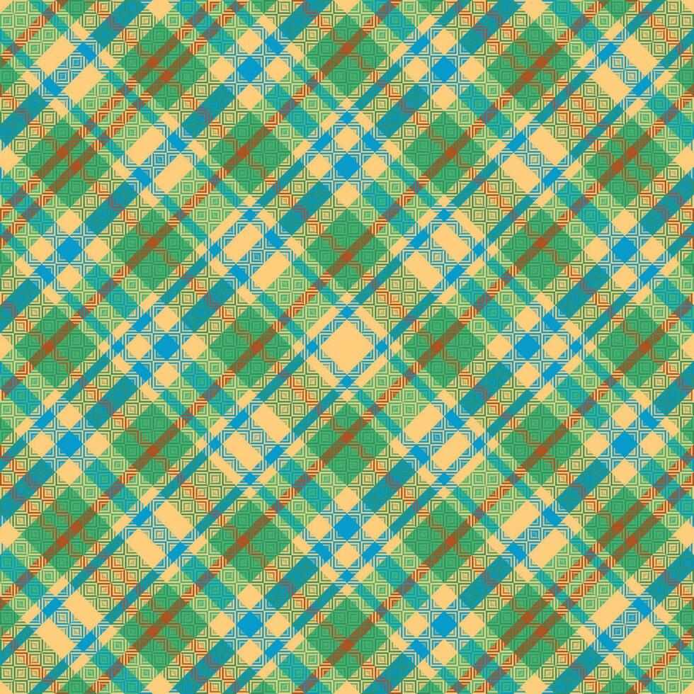 Tartan plaid pattern with texture and coffee color. vector