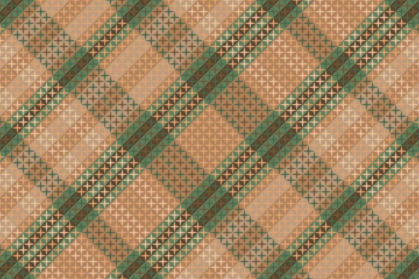 Tartan plaid pattern with texture and coffee color. vector