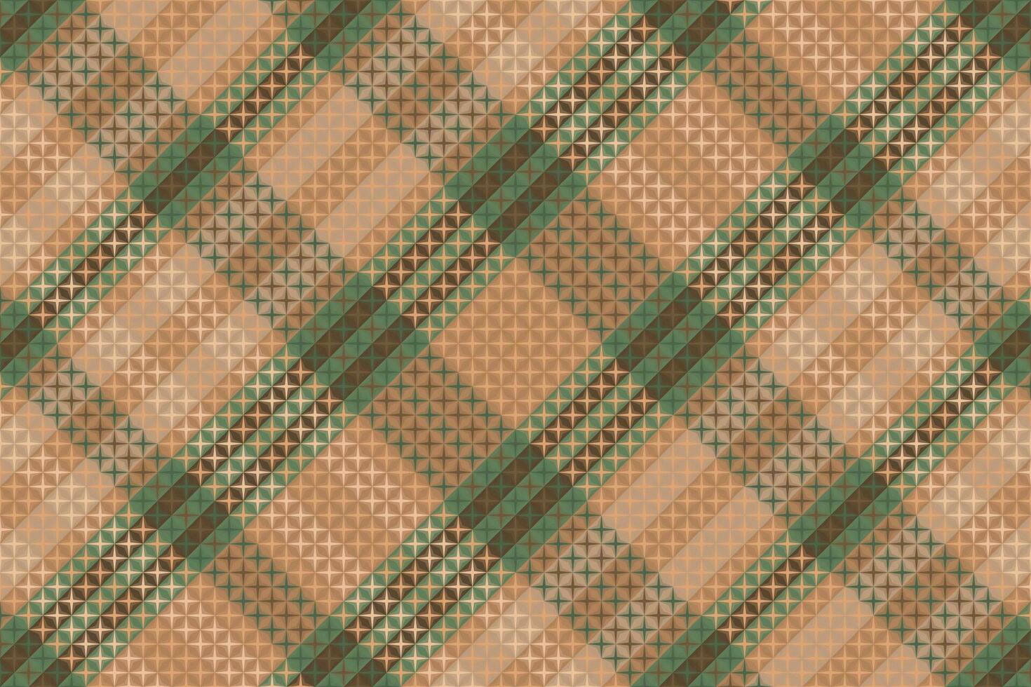 Tartan plaid pattern with texture and coffee color. vector