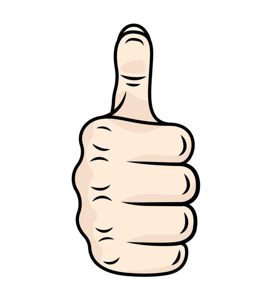 Vector illustration of hand Gesture