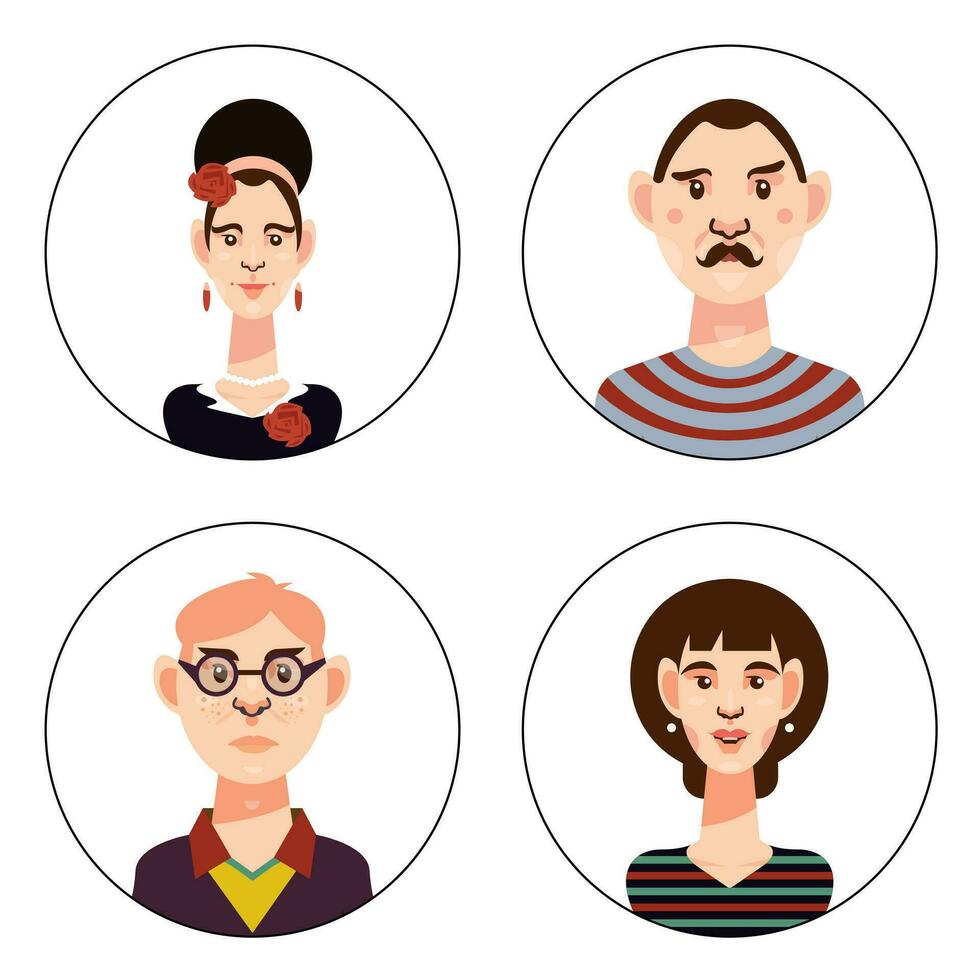 Collection of Avatars vector
