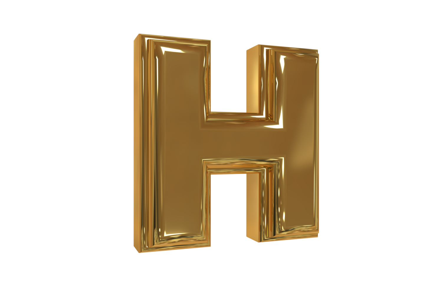 Style text 3d A to Z with color gold png