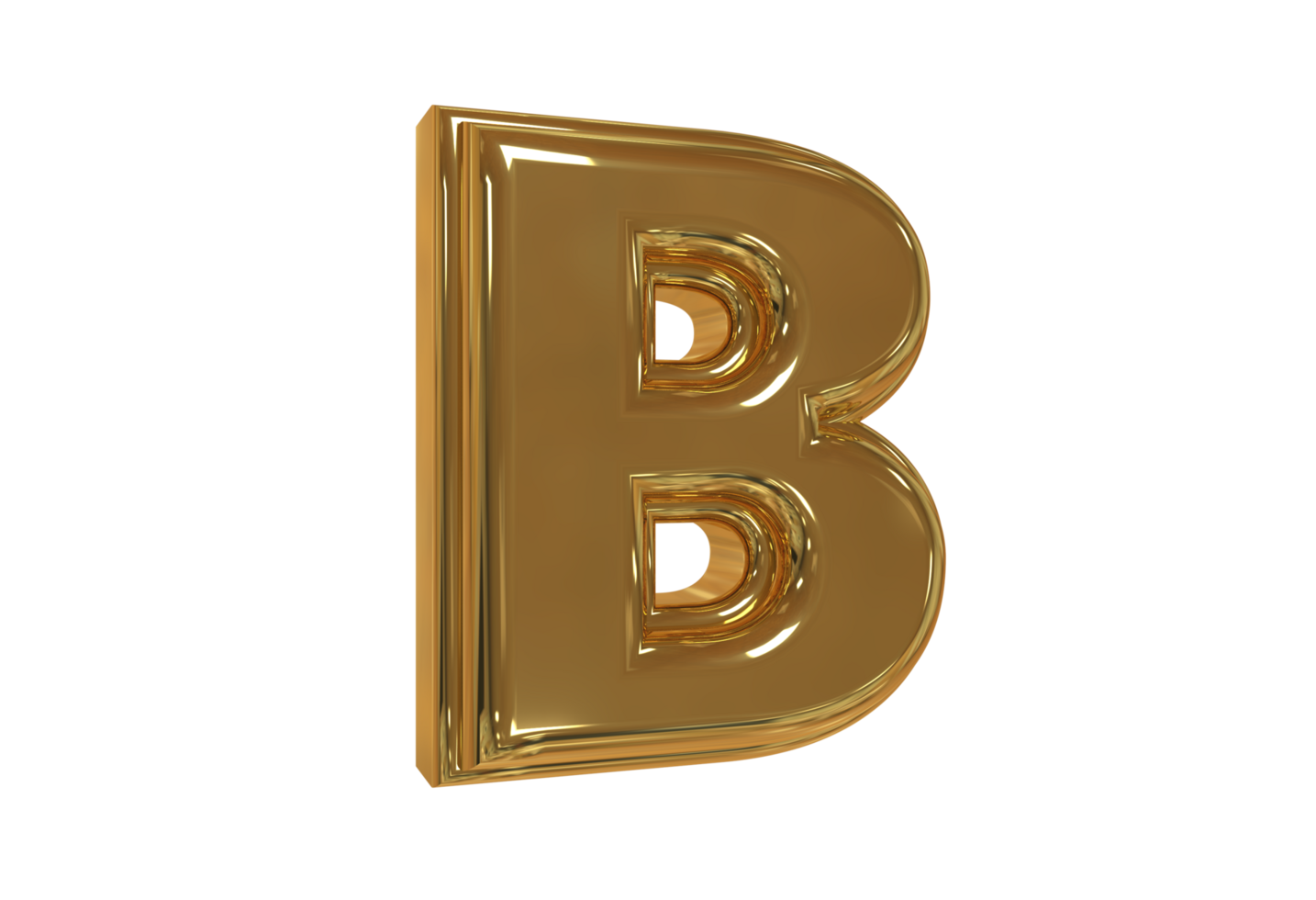 estilo texto 3d uma para z com cor ouro png