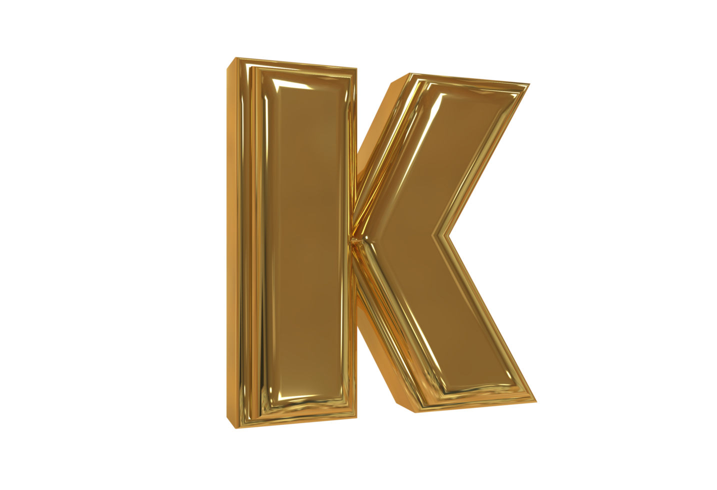 Style text 3d A to Z with color gold png