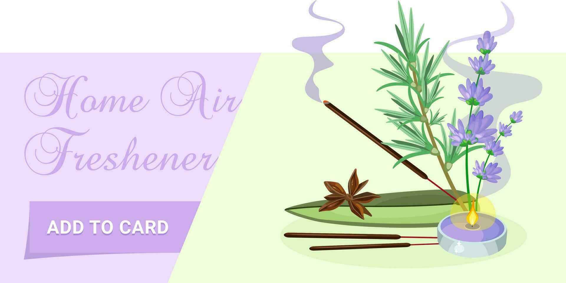 Landing page or Banner for Aromatherapy vector