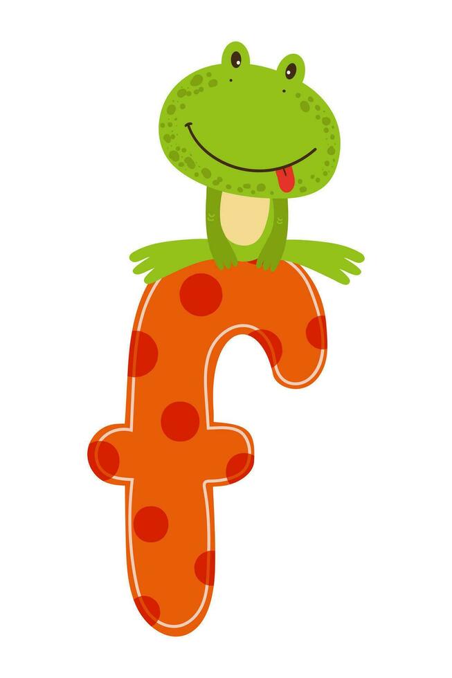 English Letter with Animal vector
