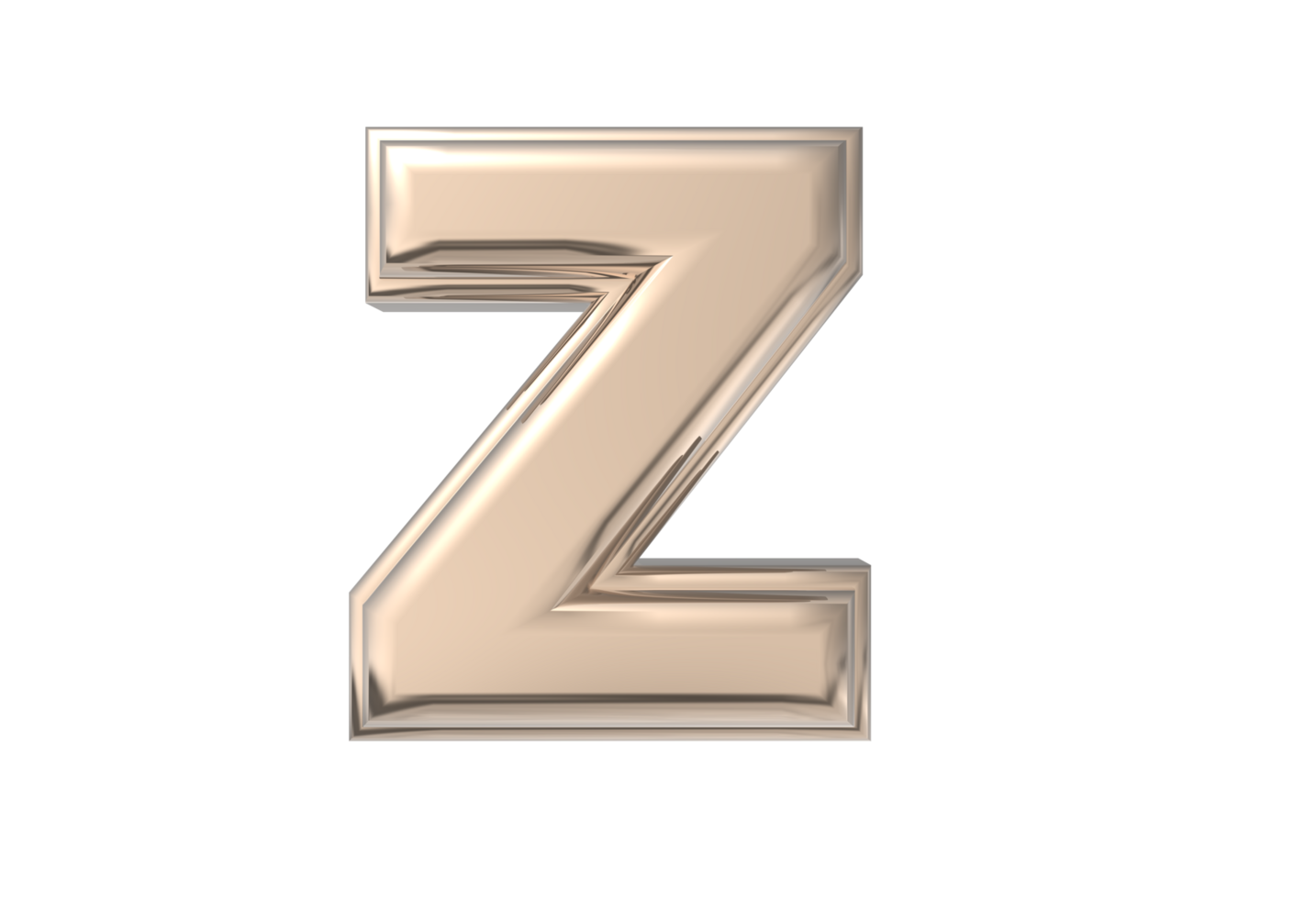 Text A to Z 3d with style color golden png