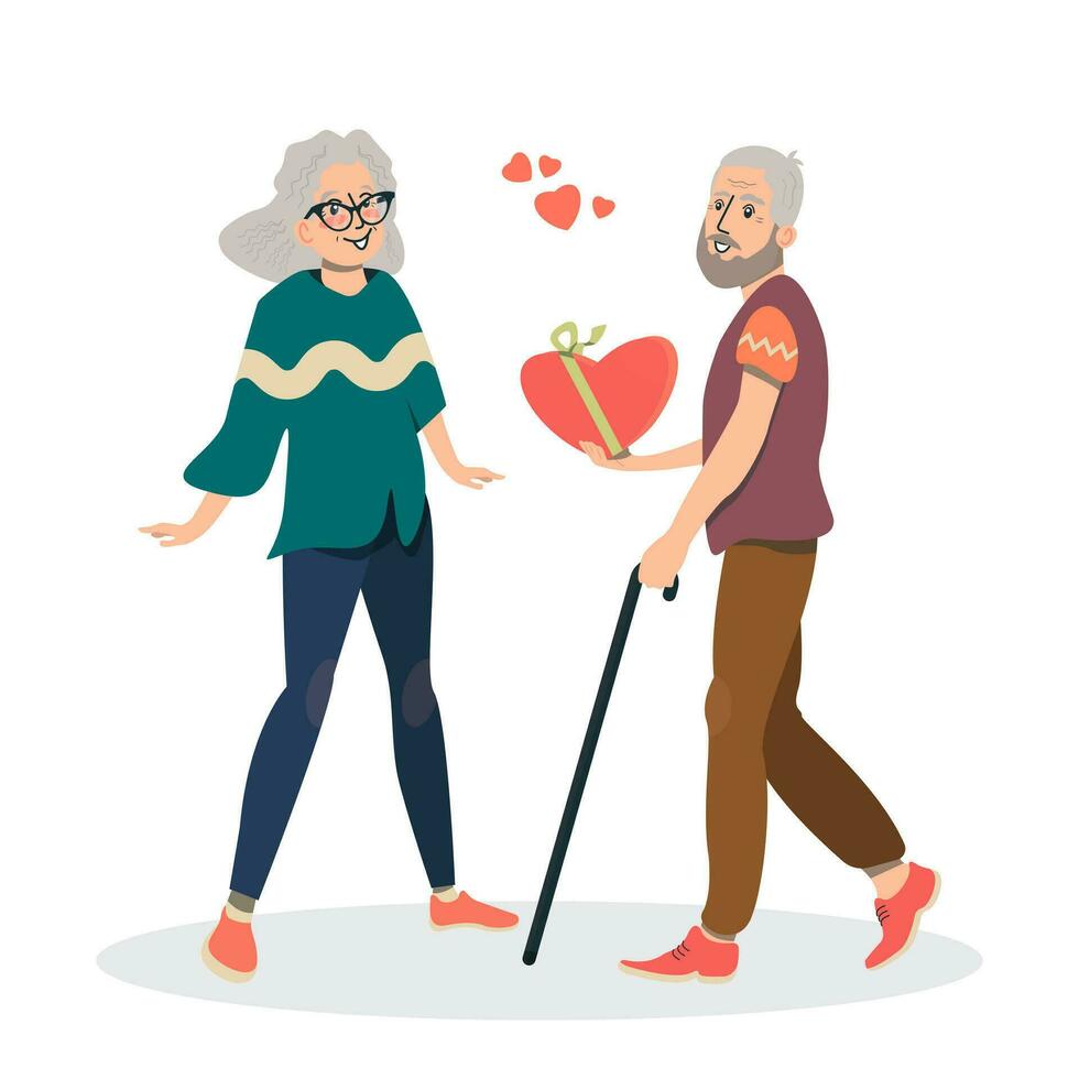 Vector Illustration of Romantic couple