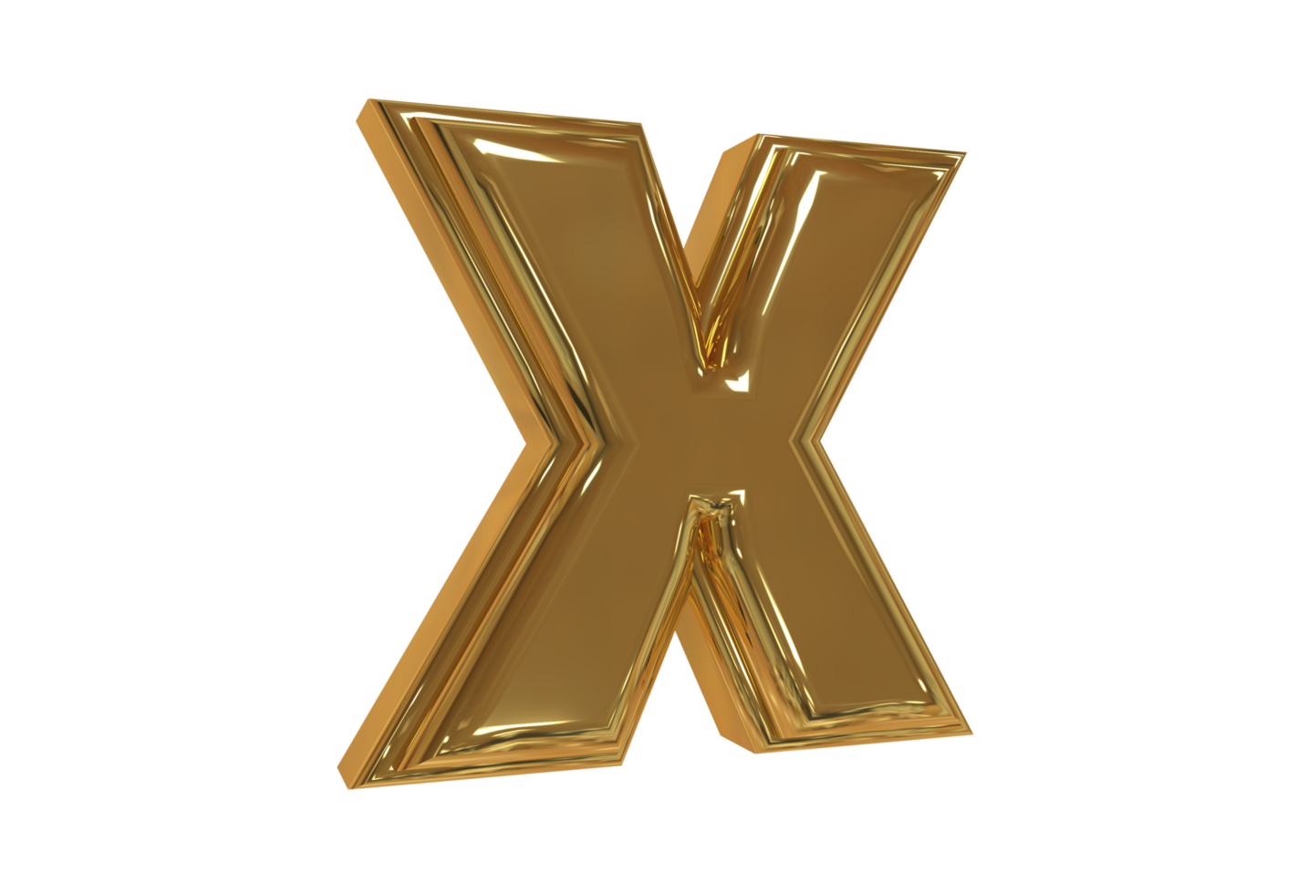 Style text 3d A to Z with color gold png