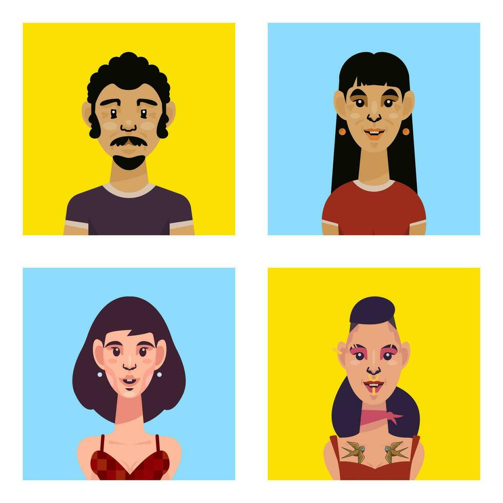 Collection of Avatars vector