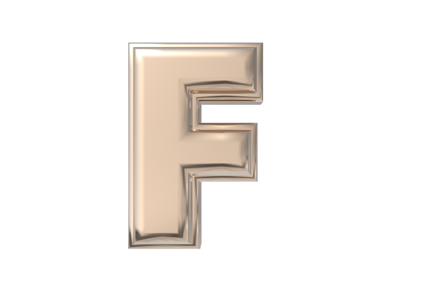 Text A to Z 3d with style color golden png