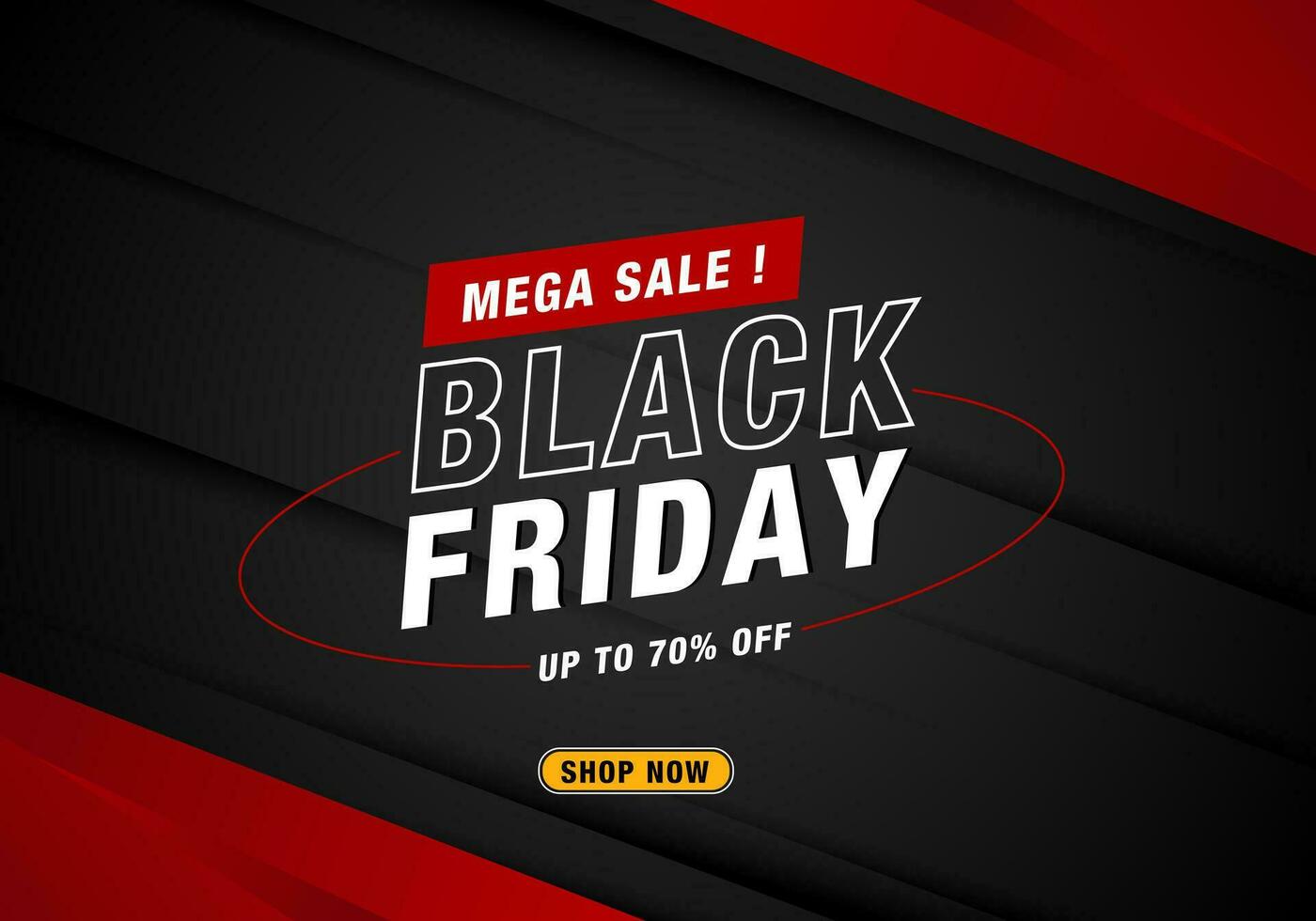 Vector realistic Black Friday sales background