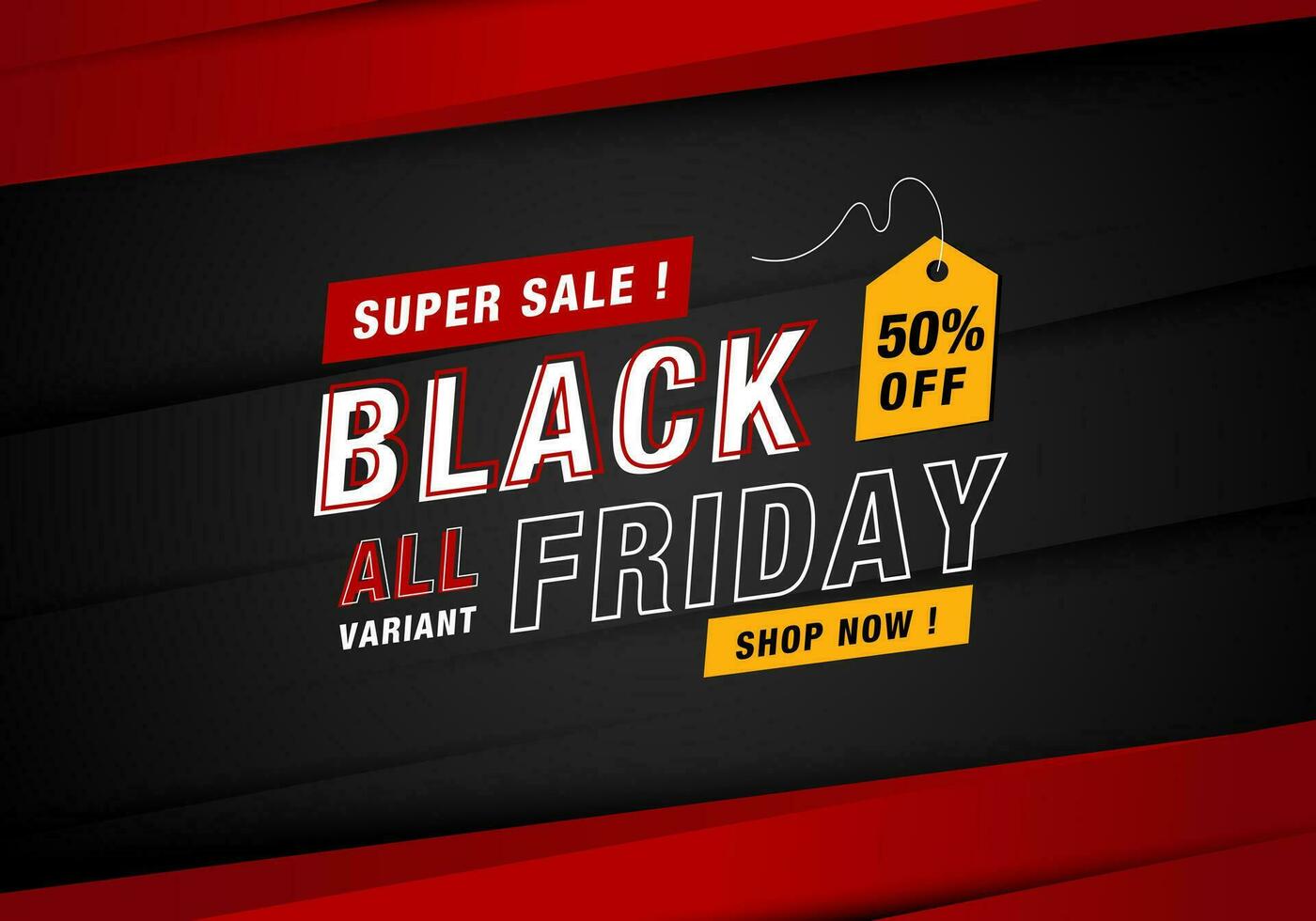 Realistic black Friday sales background vector
