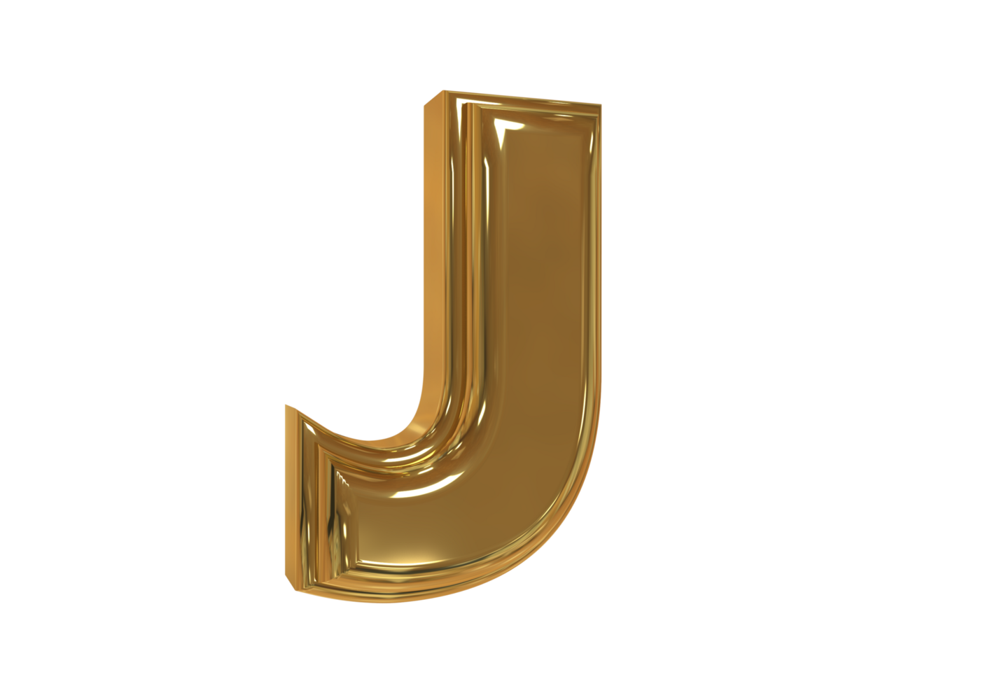 Style text 3d A to Z with color gold png