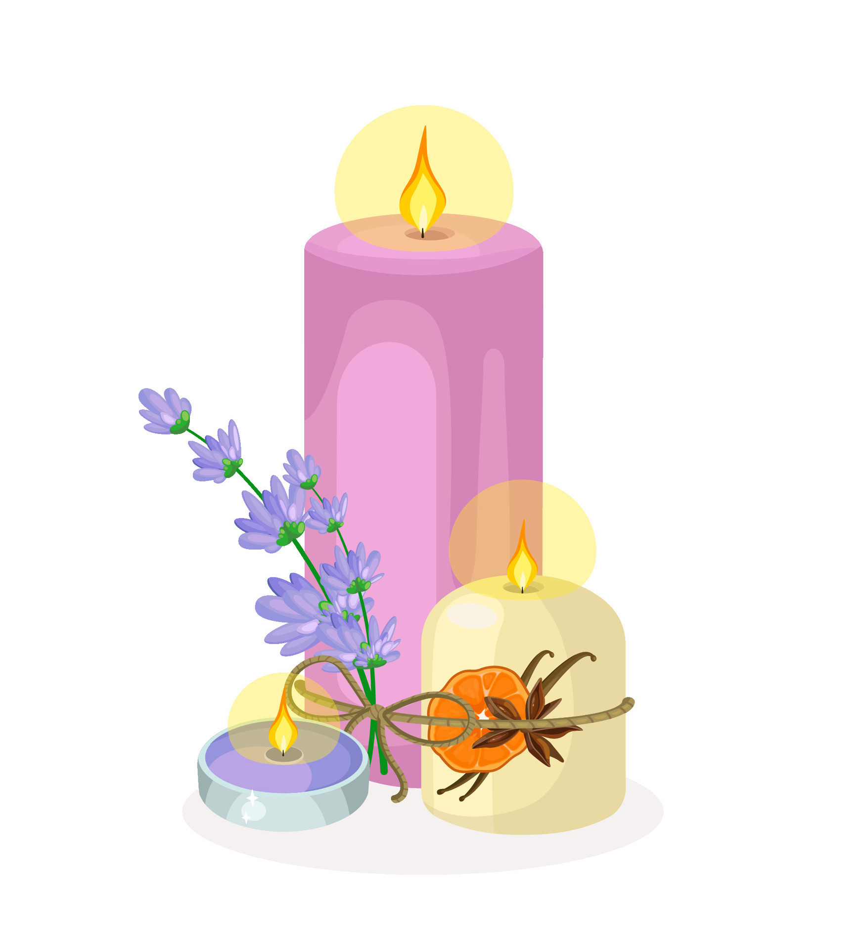 Illustration of Aromatic Candle 32045861 Vector Art at Vecteezy