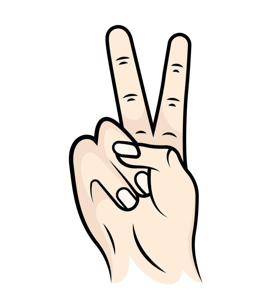 Vector illustration of hand Gesture