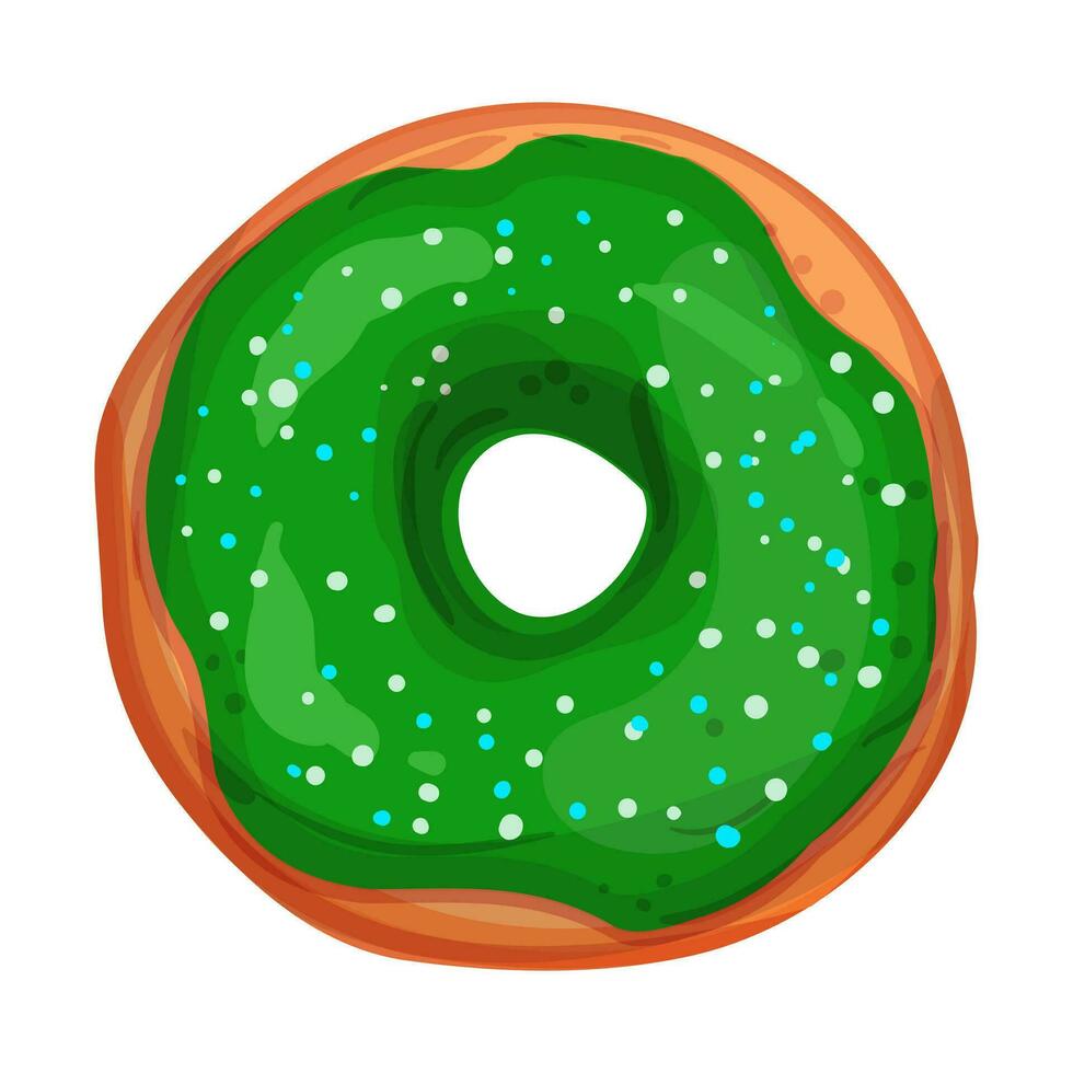 Vector illustration of bright and appetizing donut