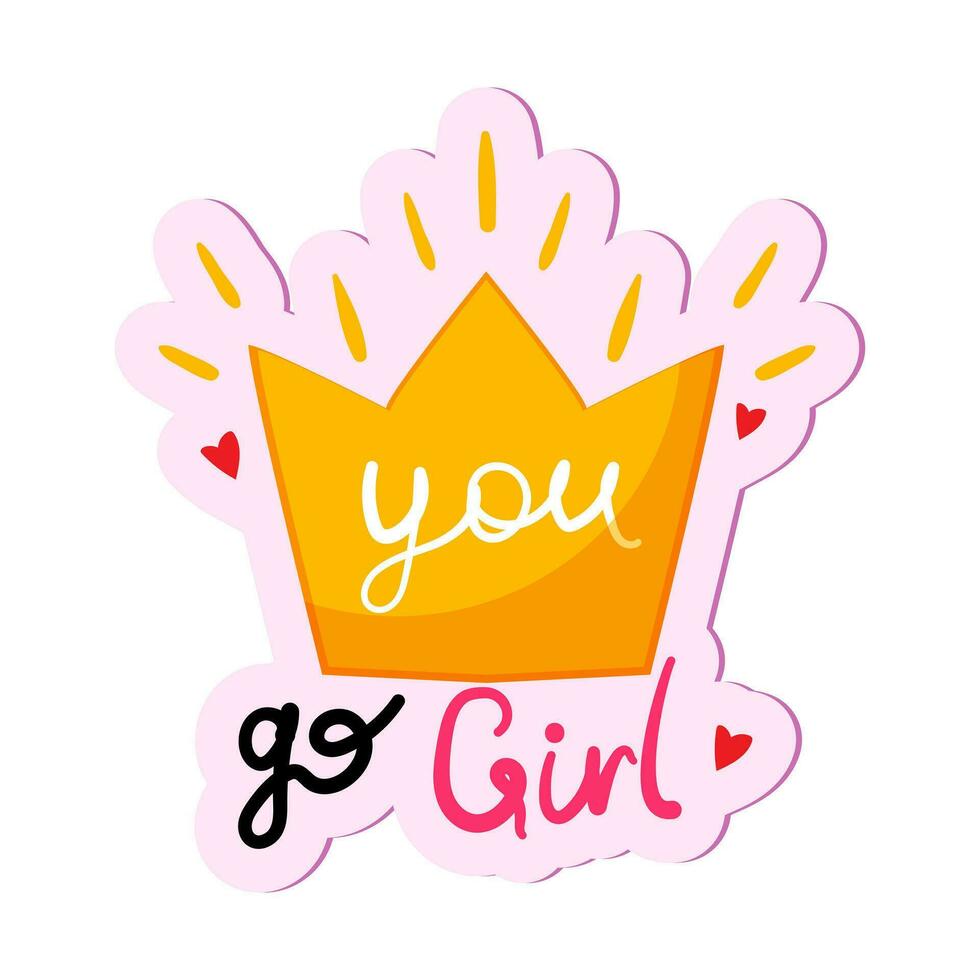 Sticker of Feminism vector