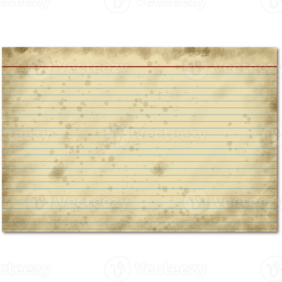 Vintage Paper With transparent background. png