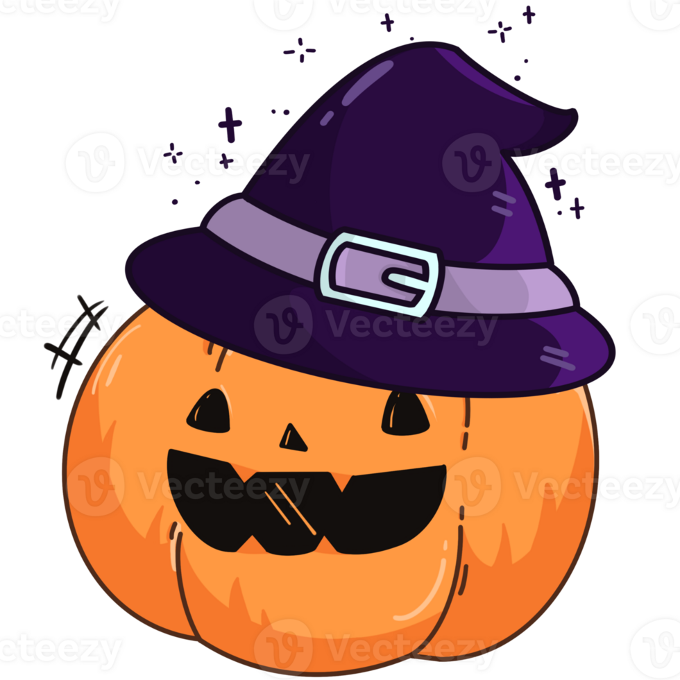 cute pumpkin in halloween png