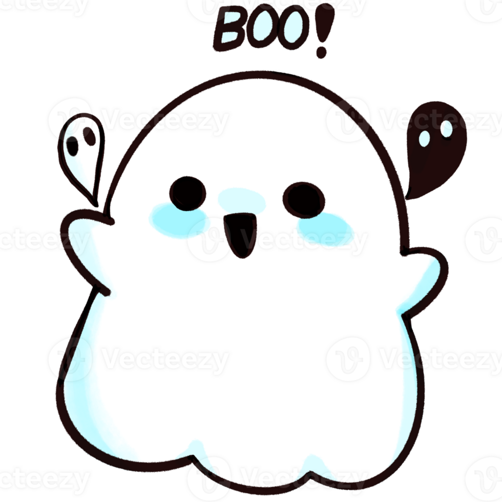 cute ghost in Halloween png