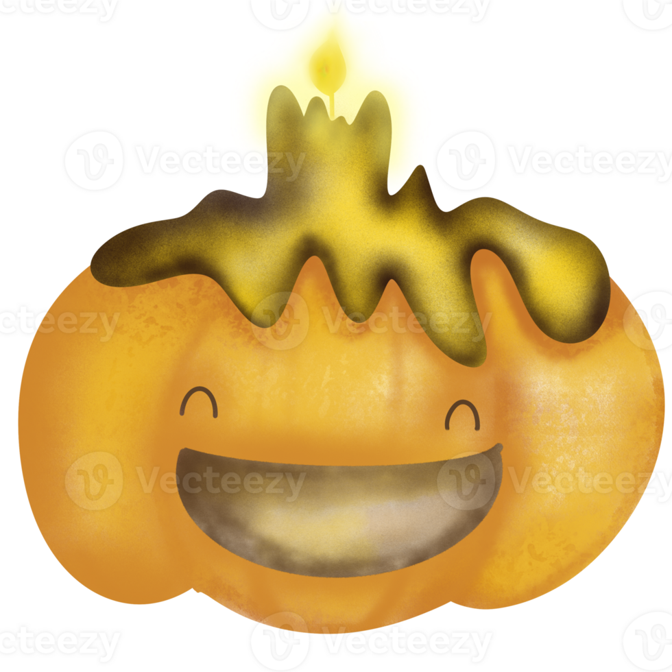 cute pumpkin in halloween png
