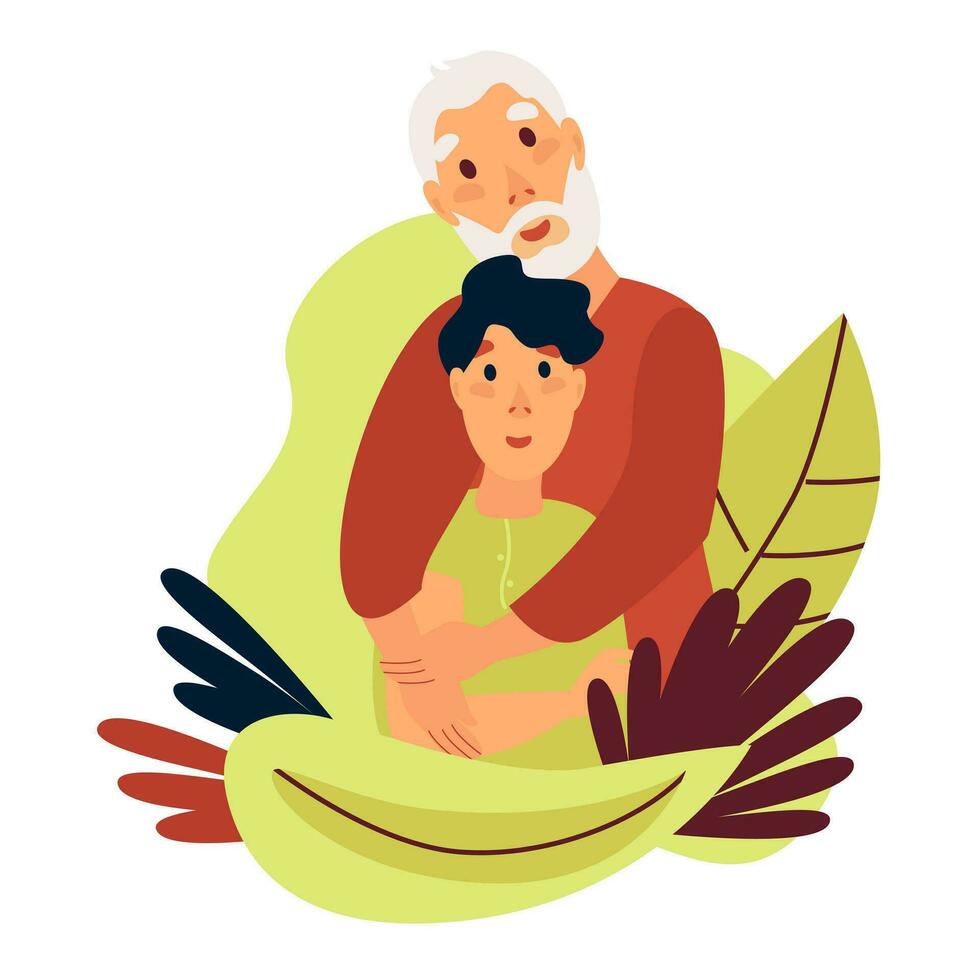 Vector Illustration of happy family